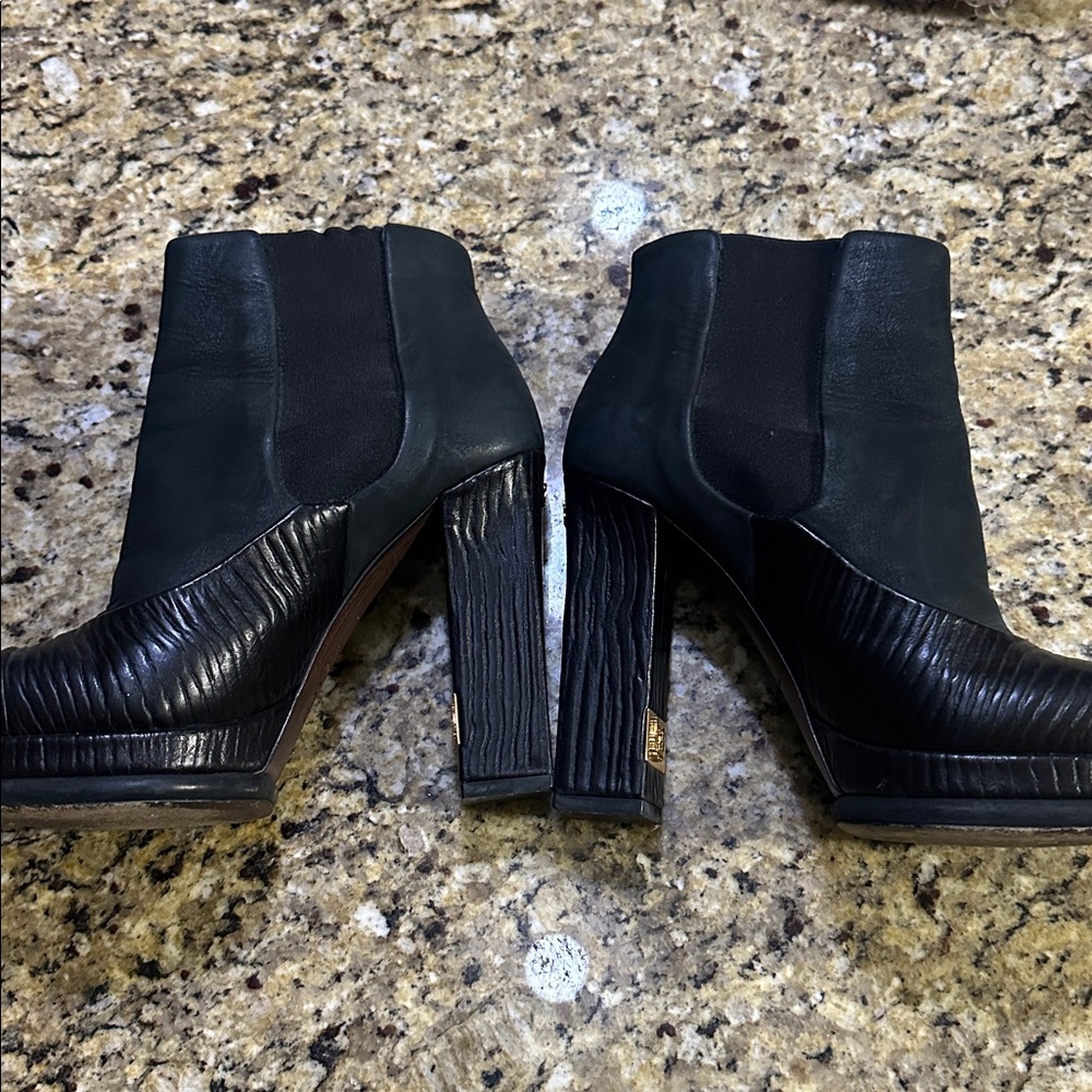 Chanel Bootie Black Platform - image 5